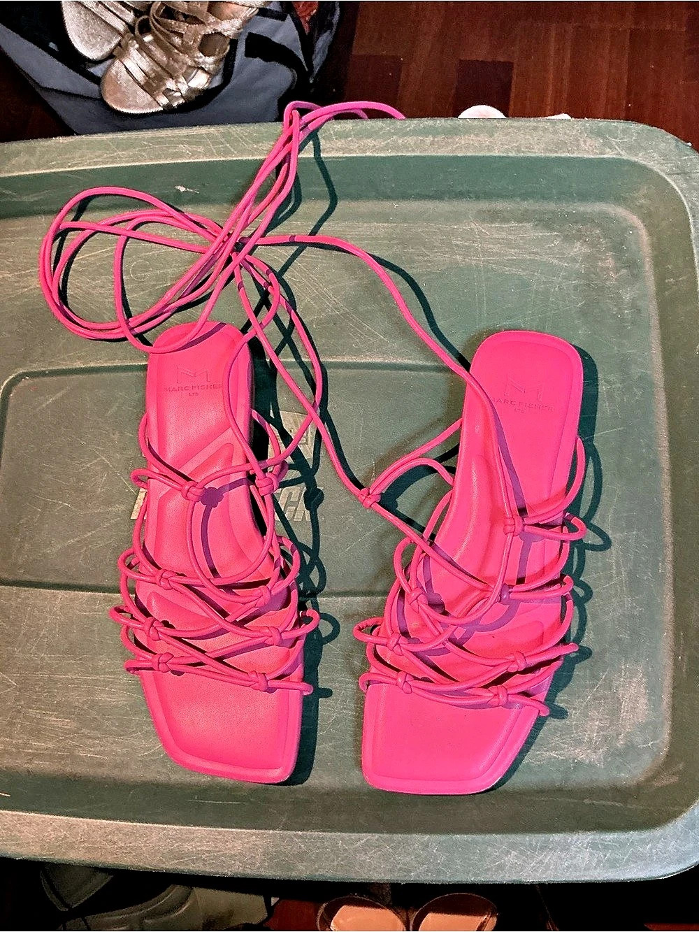 Marc Fisher Strappy Sandals in Pink US 7.5
